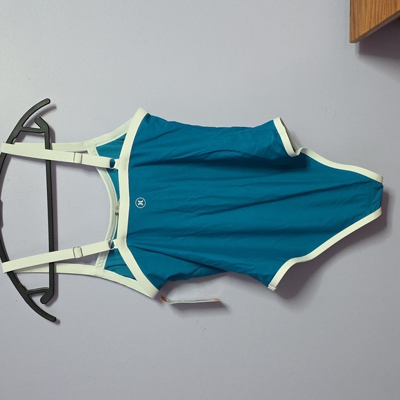 Hurley Teal and White Women's One Piece Swimsuit - Picture 2 of 5